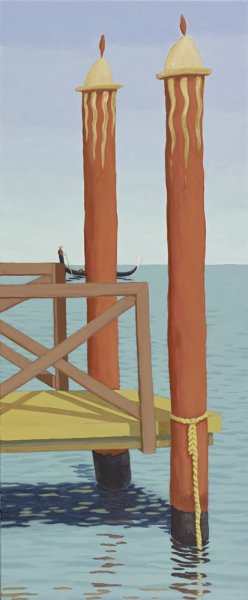 Lagune I (Venezia),  Acryl/Leinwand  2010  50 x 120 cm