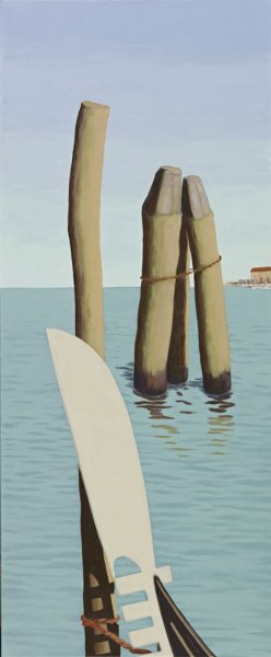Lagune II (Venezia),  Acryl/Leinwand  2010  50 x 120 cm