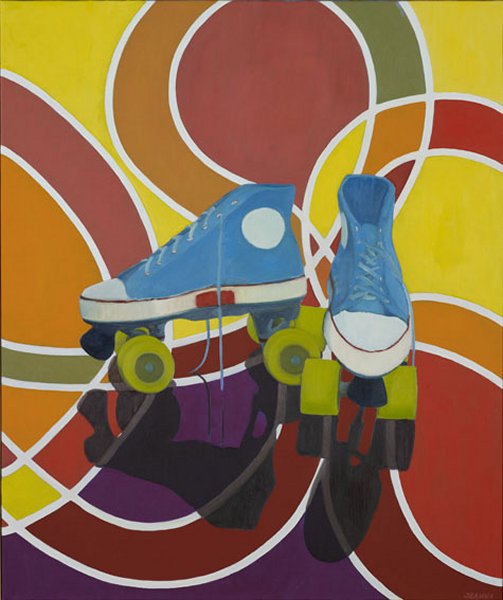 Roller-Disko,  l/Leinwand  2008  100 x 125 cm