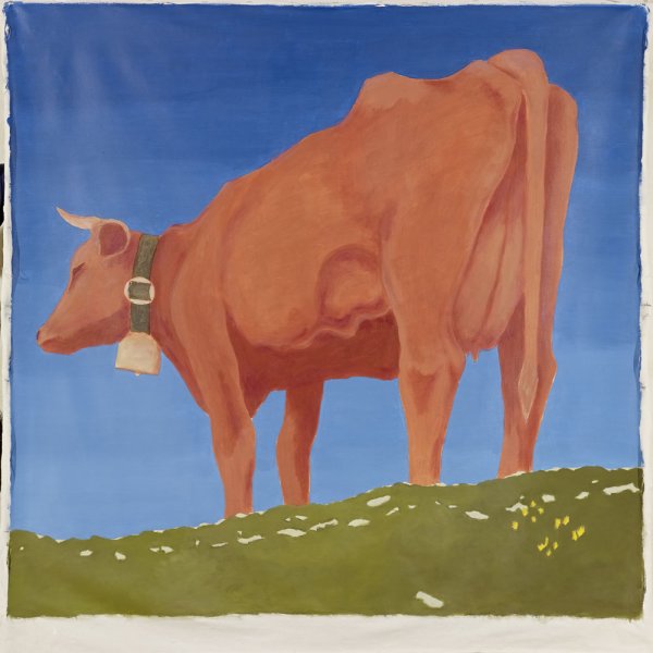 Rote Kuh,  Acryl/Leinwand  2012  180 x 180 cm 